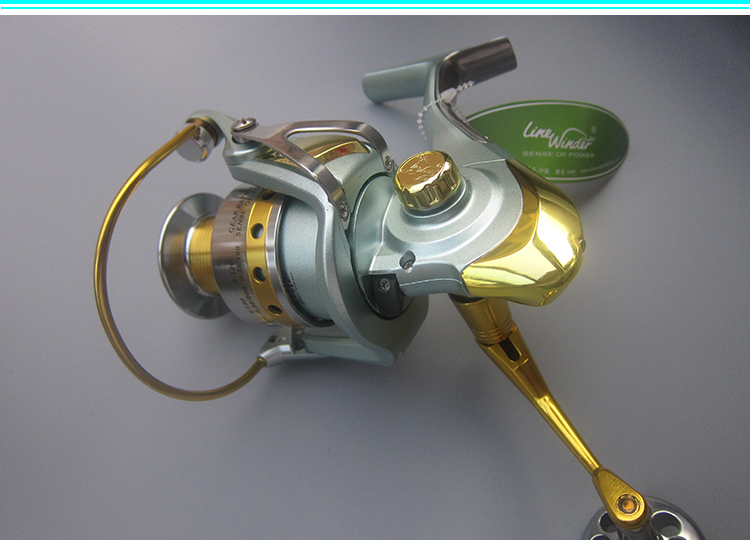 狼王渔轮4000 3000 12轴承力将金属头轴承渔轮海竿渔线轮纺车轮 4000