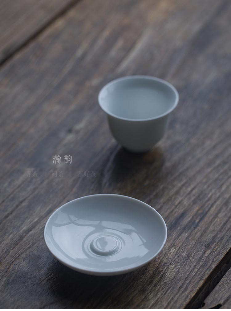 隐山堂素口玉兰套杯 小口聚香杯 品茗杯 个人杯 功夫茶杯 素白套杯