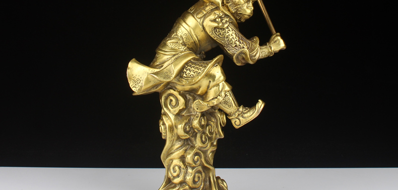 德佑堂 铜齐天大圣佛像摆件 纯铜孙悟空斗战胜佛神像美猴王铜猴子摆件