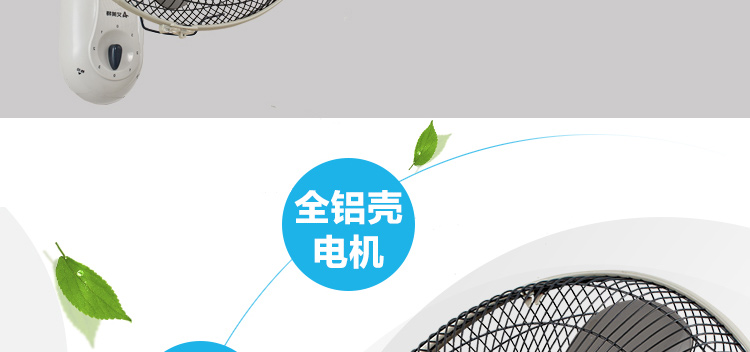艾美特(Airmate) 电风扇 FW4027-5 机械版 壁扇 16吋 双拉绳 5片叶 FW4027-5