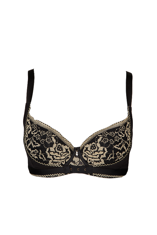 伊维斯大码m比美背无痕调整型文胸 黑色 75e