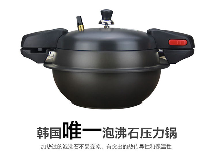 
                                        PN枫年 韩国进口泡沸石压力锅高压锅炖锅汤锅燃气煤气灶专用3.0L STLPC-20C                