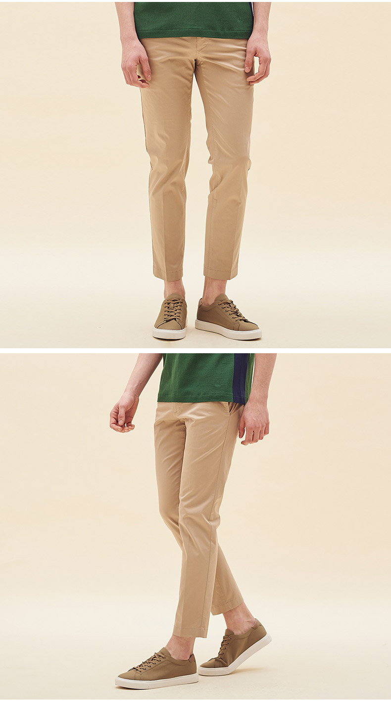 【商场同款】beanpole滨波 男士休闲纯色直筒长裤男 b