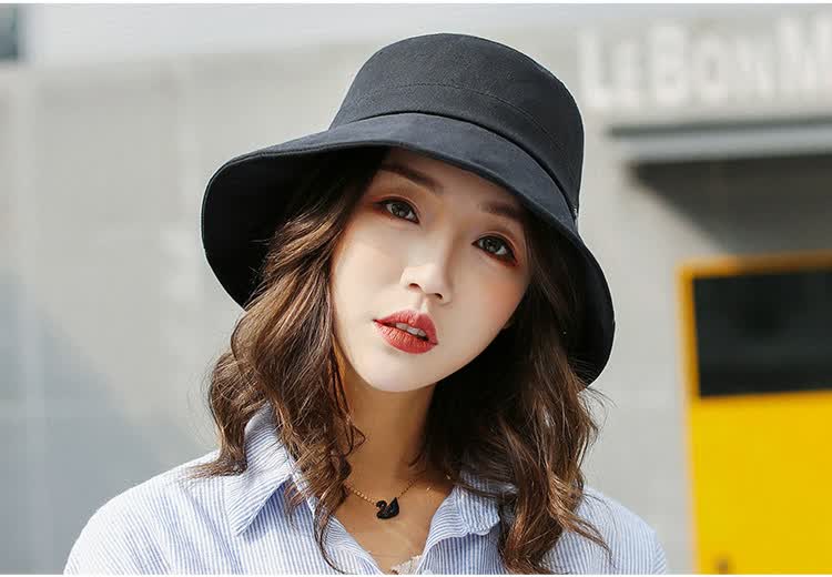 GLO-STORY Women's Sunshade Hat Thin Mesh Breathable Sun Protection Fisherman Hat Korean Style Casual Foldable UV Protection Bucket Hat 2