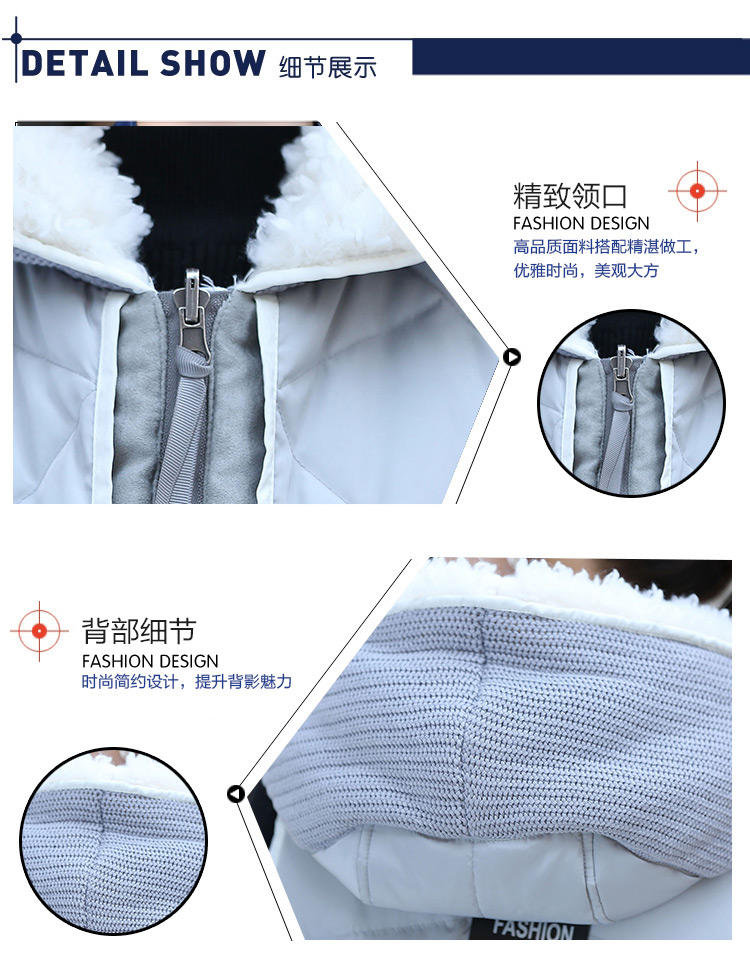 欧利思蓓 棉衣女马甲2016秋冬新款韩版修身时尚中长款羽绒棉服背心马甲外套 黑色 XL 无毛领