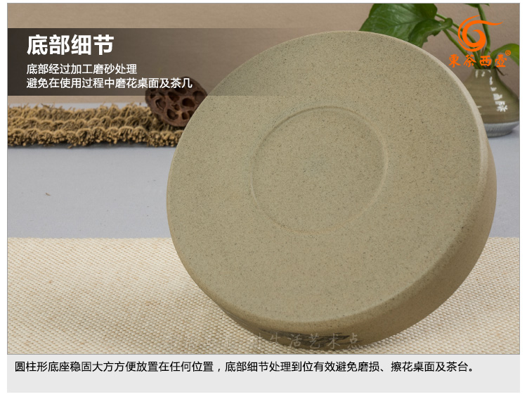 东茶西壶 陶瓷茶叶罐大号普洱饼散装醒茶罐茶洗 老岩泥普洱茶叶罐 加层一饼装不带盖款无礼盒包装