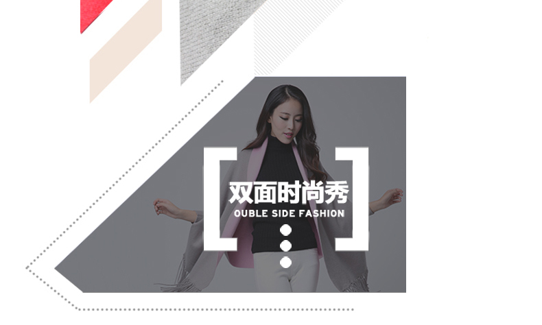 慕琪秋冬季新款斗篷貂绒大衣流苏披肩外套女大码开衫中长款针织衫 灰+湖蓝