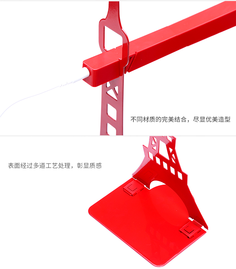 学生寝室LED小台灯护眼学习触控可调光电脑书桌插电创意时尚简易 可爱粉