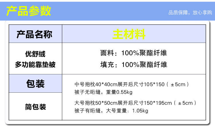 亿巢家纺 多功能抱枕被子两用折叠靠垫被  卡通空调被 汽车办公室午睡靠垫 大嘴猴 中号105*150cm