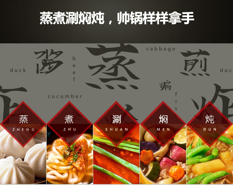 
                                        炊大皇 多层蒸锅不锈钢双层蒸锅加厚304二层蒸锅电磁炉通用燃气灶蒸锅 双层28cm WG16317                