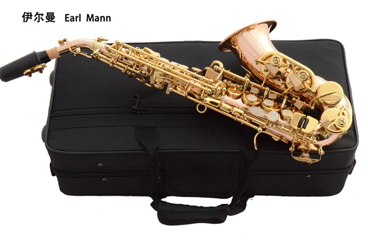 earl mann镀磷铜儿童小弯管萨克斯乐器 降b高音儿童萨克斯 萨克斯管y