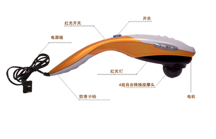 
                                        凯仕乐(国际品牌)按摩棒 电动按摩捶 颈部腰部肩部按摩器系列 KSR-328                