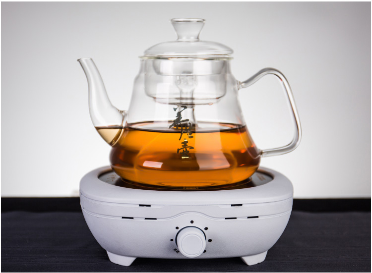 容山堂玻璃蒸茶器煮茶器茶壶家用耐热普洱黑茶白茶电陶炉茶炉套装
