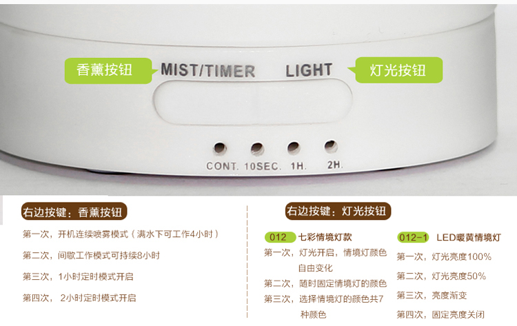 
                                        芳夕 超声波香薰机 熏香熏加湿器 插电香薰灯 电子香薰炉 012暖光 单机                
