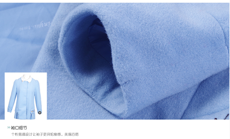 金苑2015年冬新品上新通勤娃娃领宽松时尚长袖毛呢短外套女D55108 粉红 XS(155/80A)