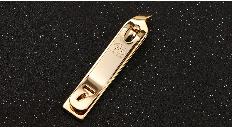 韩国777指甲刀单个装指甲剪成人家用大中小号斜口指甲钳 斜口剪-金色