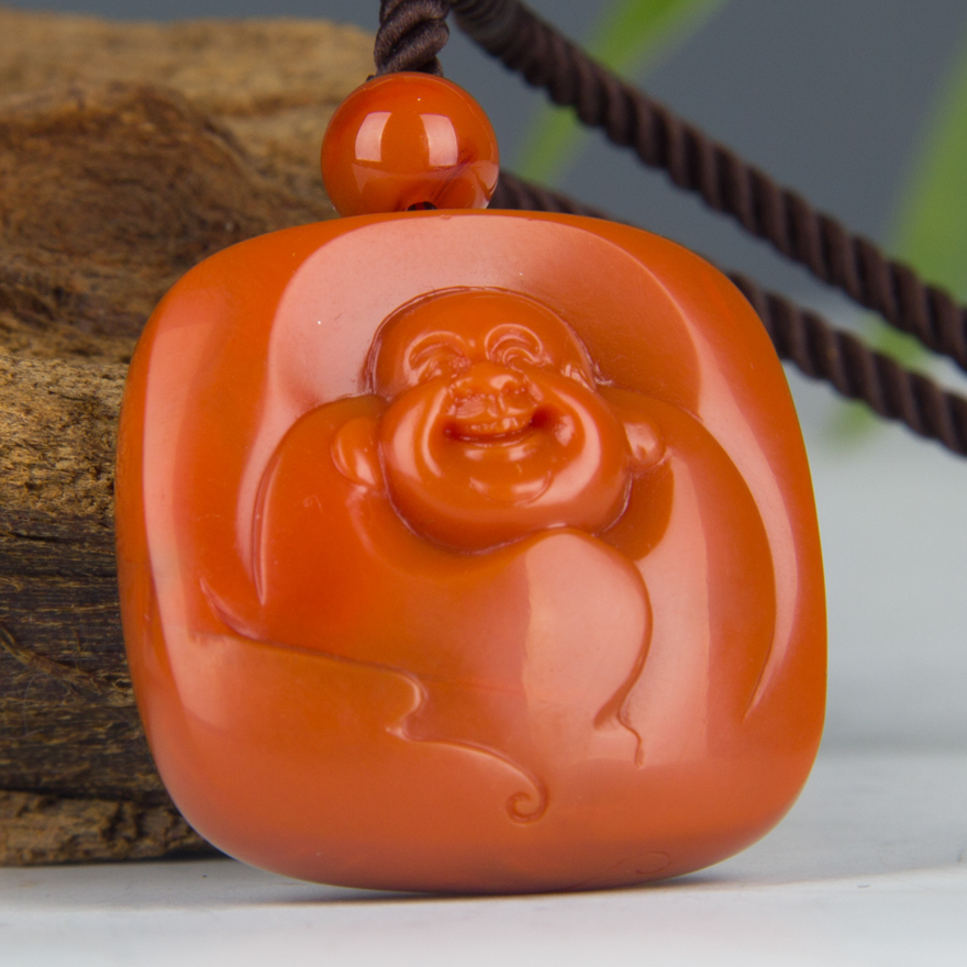 高大伟南红玛瑙《佛来运转》23.2g【苏州玉石文化行业协会】