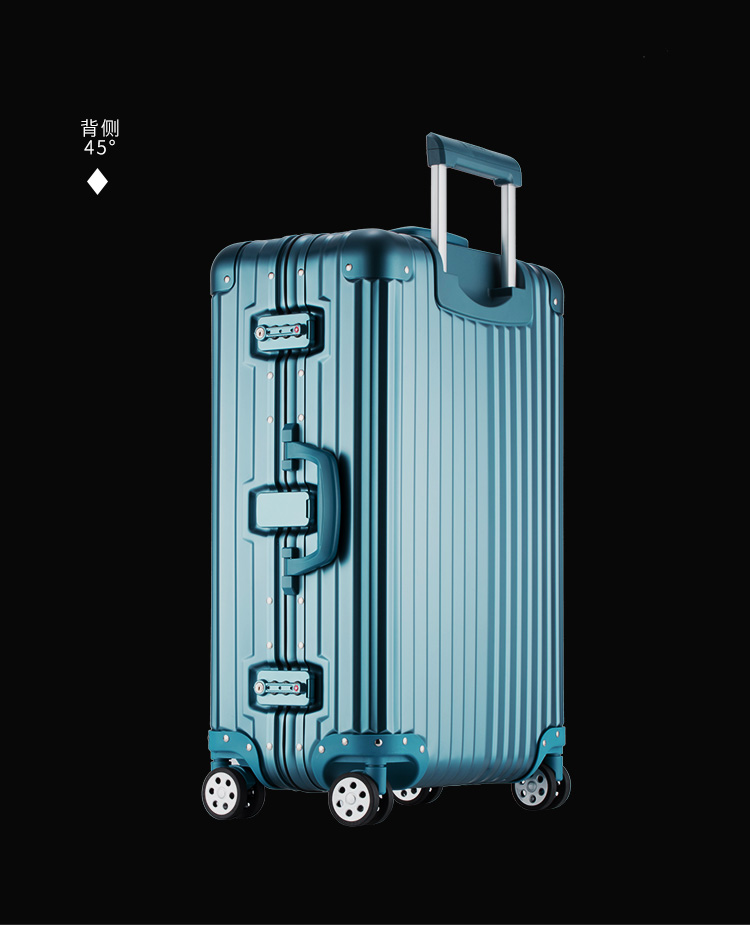 occa拉杆箱铝镁合金高端金属经典旅行箱万向轮时尚商务tsa密码锁行李