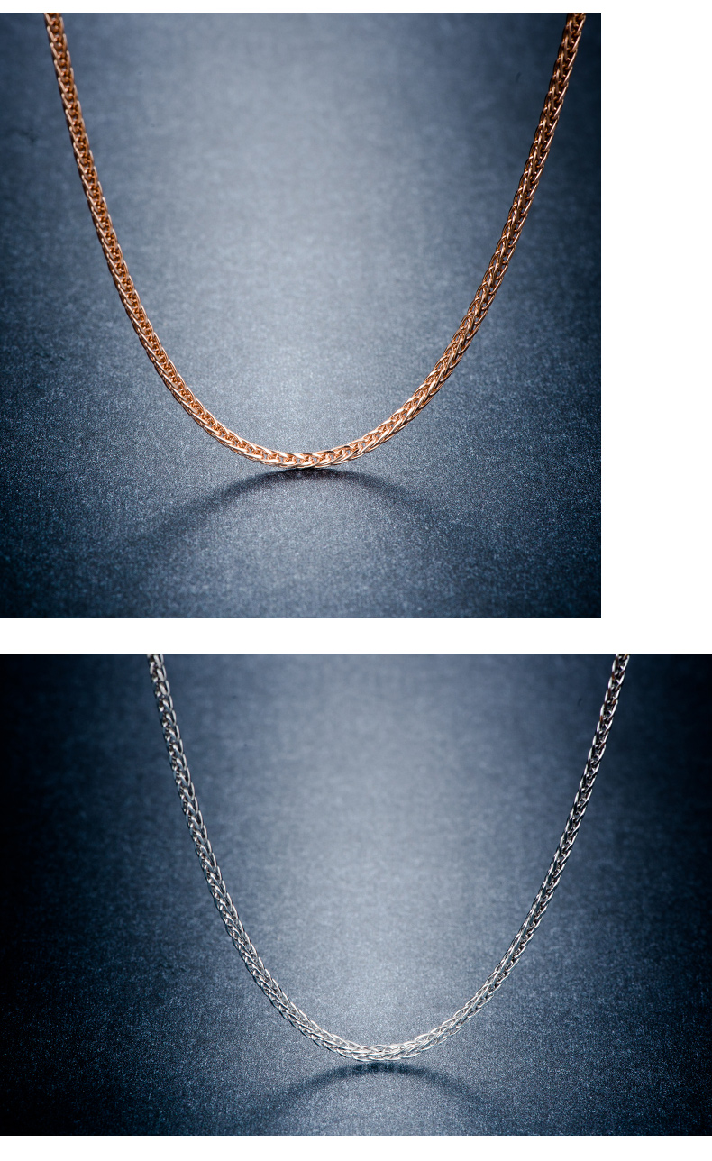 项链玫瑰金白金加粗空肖邦链男式女士k金长毛衣链礼物黄金70cm约96克