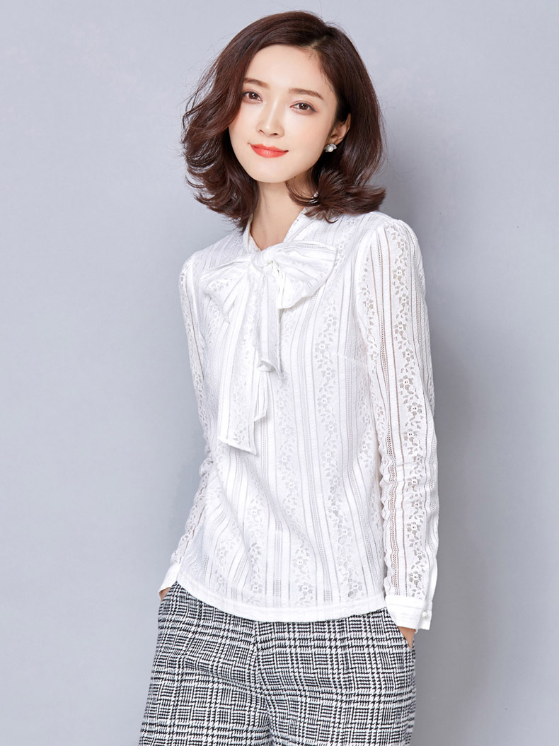 尚米曼 2016韩版春装新款女装时尚百搭纯色长袖修身显瘦打底衫雪纺衫