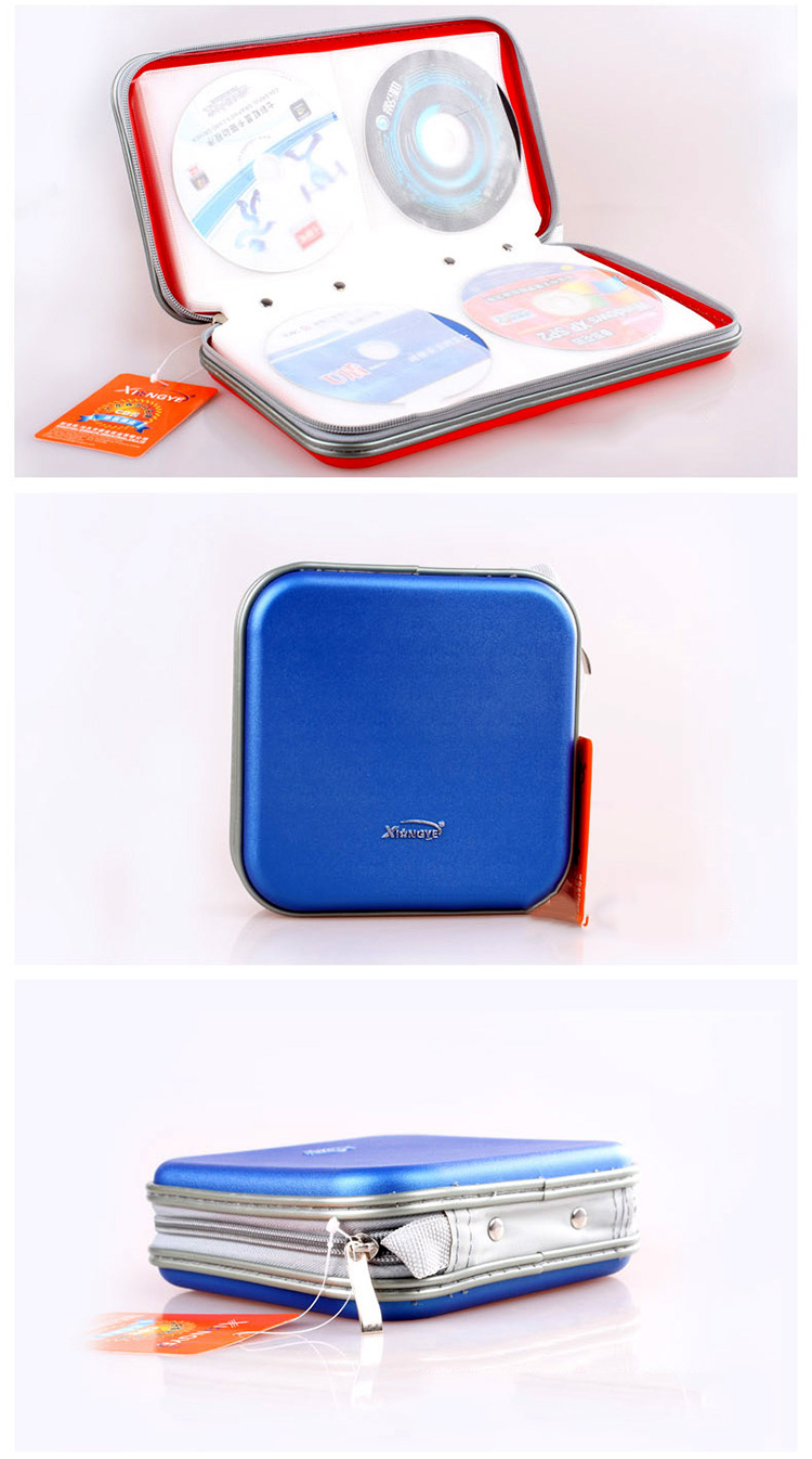 雄业cd包 光盘包 dvd包 cd盒 光盘盒 光碟收纳 大容量 40片装(黑色)