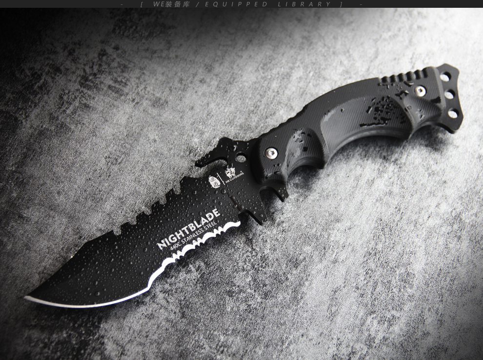 汉道户外刀具三叉戟夜刃户外刀军刀战术高硬度直刀野外求生防身自卫