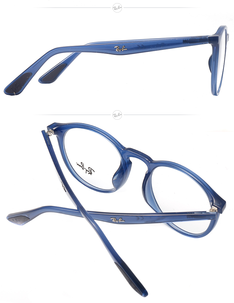 rayban雷朋光学镜框圆形注塑全框大方复古近视镜框0rx7145d可定制5620