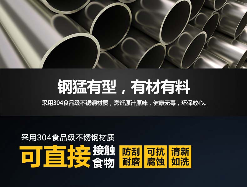 
                                        炊大皇 多层蒸锅不锈钢三层蒸锅加厚304 3层蒸锅电磁炉通用燃气灶蒸锅 三层28cm WG16331                