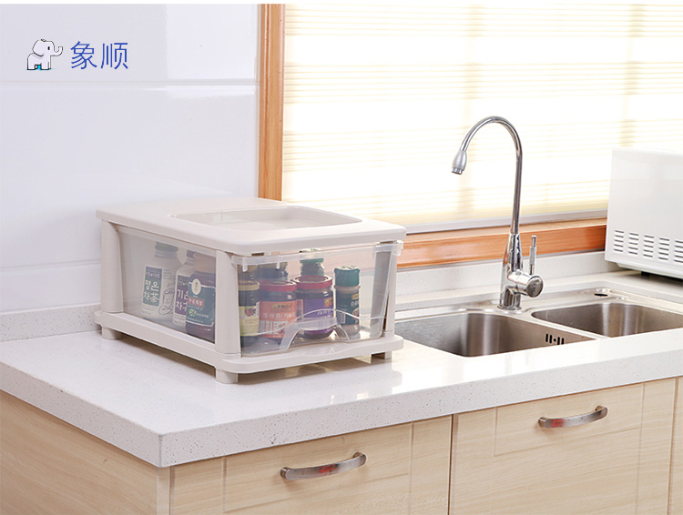 象顺 马卡龙收纳柜衣物玩具抽屉柜塑料收纳箱储物柜 日式马卡龙色收纳柜五层