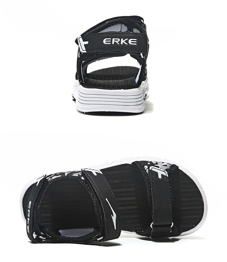 鸿星尔克(erke)儿童夏季凉鞋轻质沙滩鞋防滑耐磨小童鞋 古蓝/清幽蓝