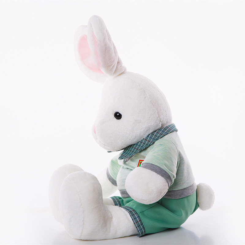 兔子公仔布娃娃抱枕可爱儿童玩偶大码送女生生日礼物 女款叶子图案 加