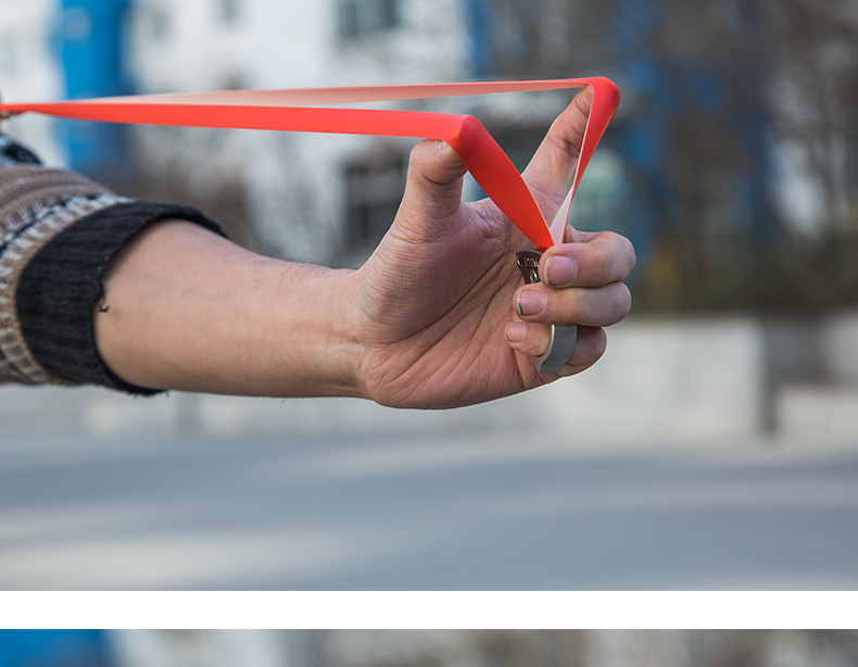 弹弓指环弓无架扁皮筋精准户外精准弹弓指环弓2副皮筋500泥丸