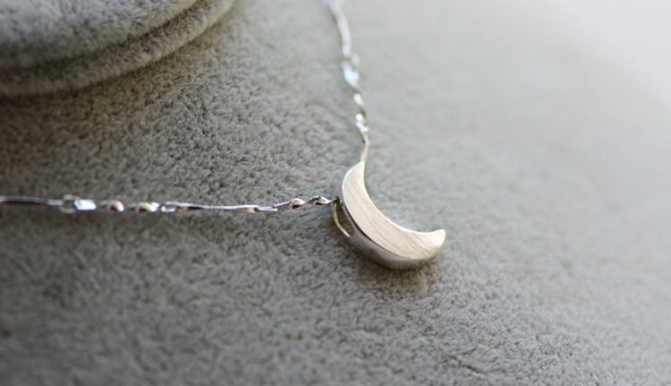 酷美人 简约月牙形银项链锁骨链女生日礼物【图片 价格 品牌 报价】-