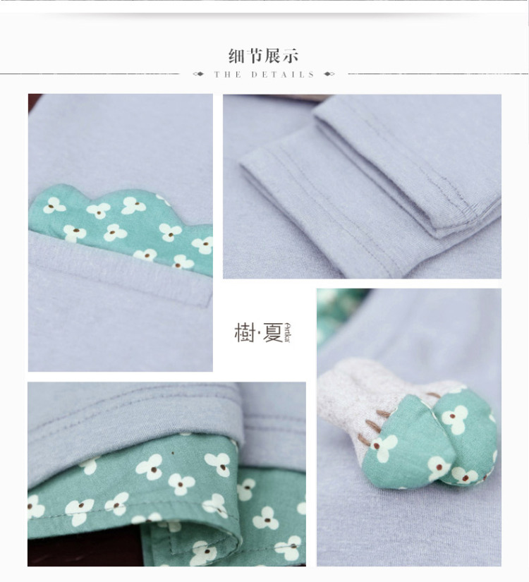 Artka阿卡2015夏装新款女装印花拼接假两件百搭长袖t恤ZA10848Q 普蓝 M