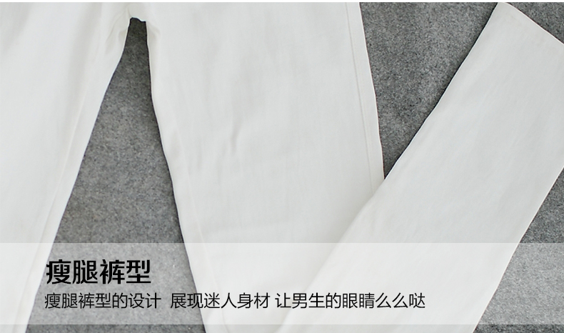 凯悦依依2016春夏款外穿打底裤韩版女钉扣铆钉铅笔裤小脚裤休闲裤 黑色 M