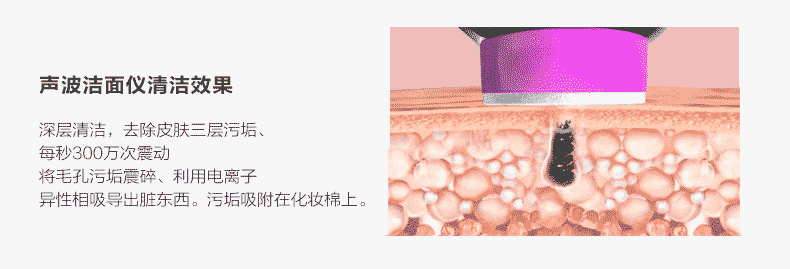 电子美容仪器离子导入导出仪洁面仪毛孔清洁美容仪洗脸神器洁面仪送老婆送女友清洁洁面仪美容仪器 红色