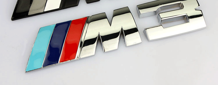 卡迪派 汽车宝马m车标车贴中网标新3系1系4系5系x1x3x5x6 改装金属尾