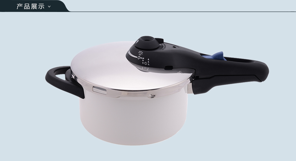 Kochstar考斯达 德国进口珐琅搪瓷压力指示器高压锅 4.5L 22cm 白色