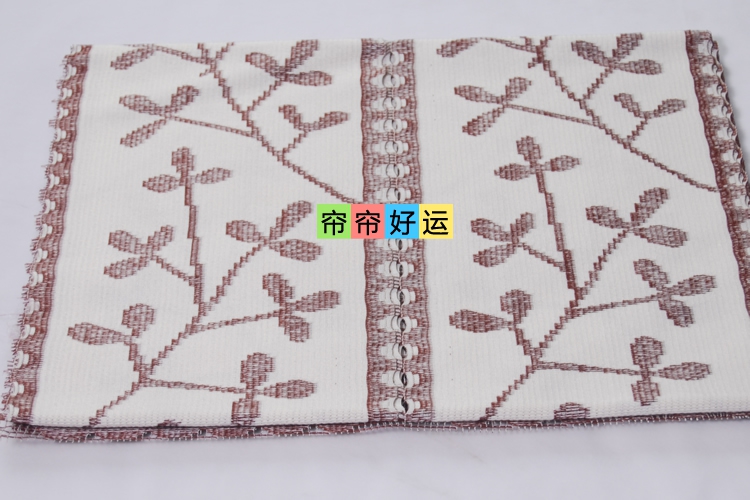 帘帘好运 三叶草针织印花台湾隔断日式风水门帘 85宽155高 送杆 红色 85cm宽150cm高