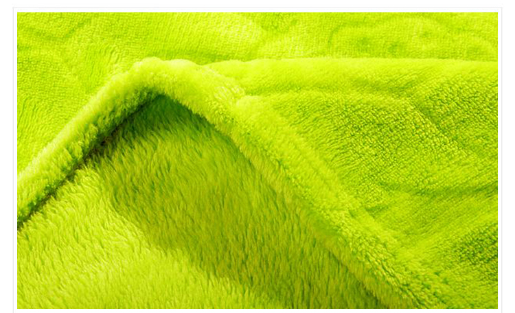 优衣库家纺床上用品毯子珊瑚绒夏凉毛毯空调被 果绿色 180*200cm