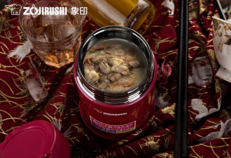 
                                                            象印（ZO JIRUSHI） 焖烧杯SW-EAE50进口不锈钢真空保温杯焖烧壶保温桶便当盒500ml XA钢色                