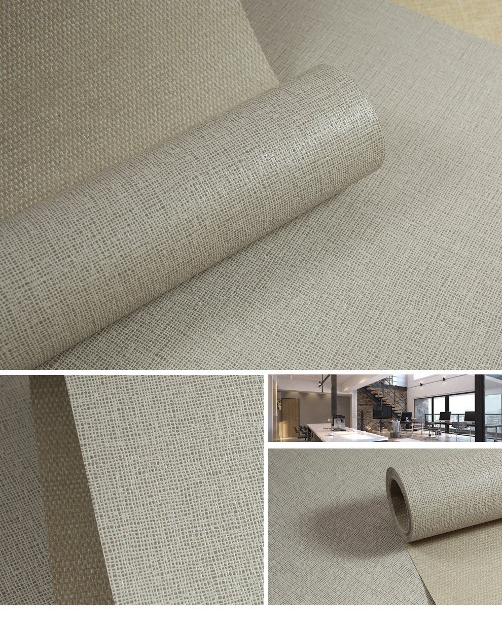 海吉布hgt原装进口真石漆海吉布浅灰色墙纸工程装修材料玻纤壁布免刷