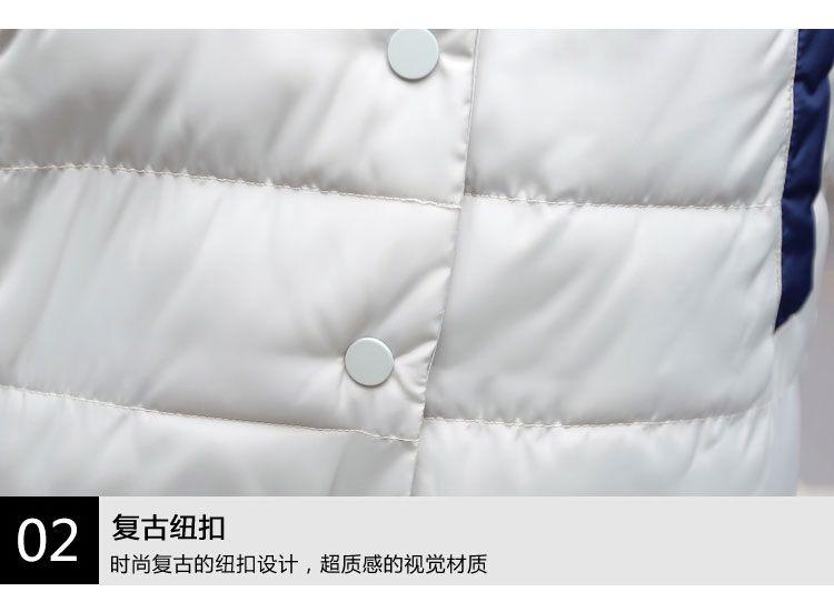 2015冬装新款 韩版时尚修身连帽短款羽绒棉服 LY2099 浅灰色 L(100斤以下)