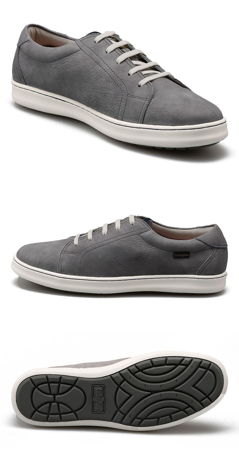 callaghan卡拉汉西班牙进口春夏板鞋男真皮透气休闲鞋磨砂皮男鞋系带