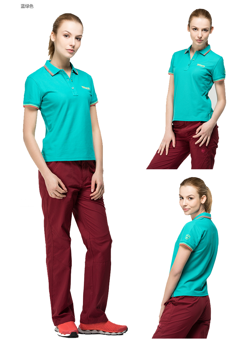 诺诗兰(northland)女款翻领短袖t恤polo衫gl042254 gl0422545400 160