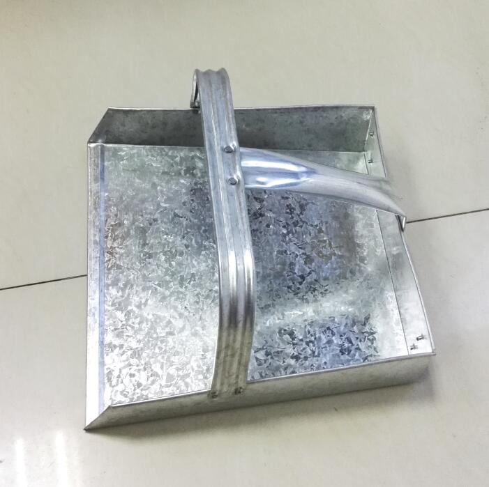 清风苑厂家铁戳子铁簸箕学校家用畚斗扒斗白铁皮垃圾斗不锈钢铁垃圾