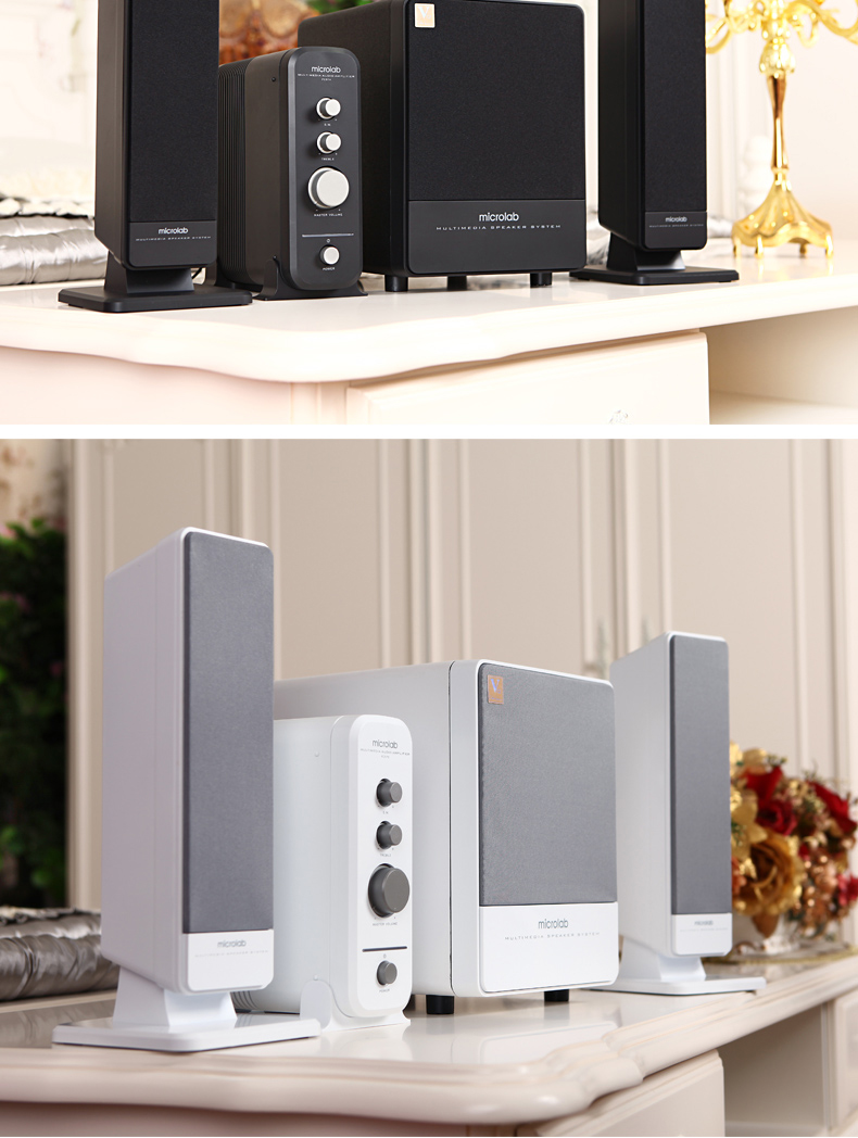 麦博(microlab)梵高系列fc570 独立功放 2.1多媒体有源音箱 电脑音箱