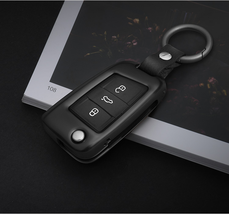 车炫仕 途观l金属钥匙壳大众途观l钥匙包套包途观l改装饰专用配件