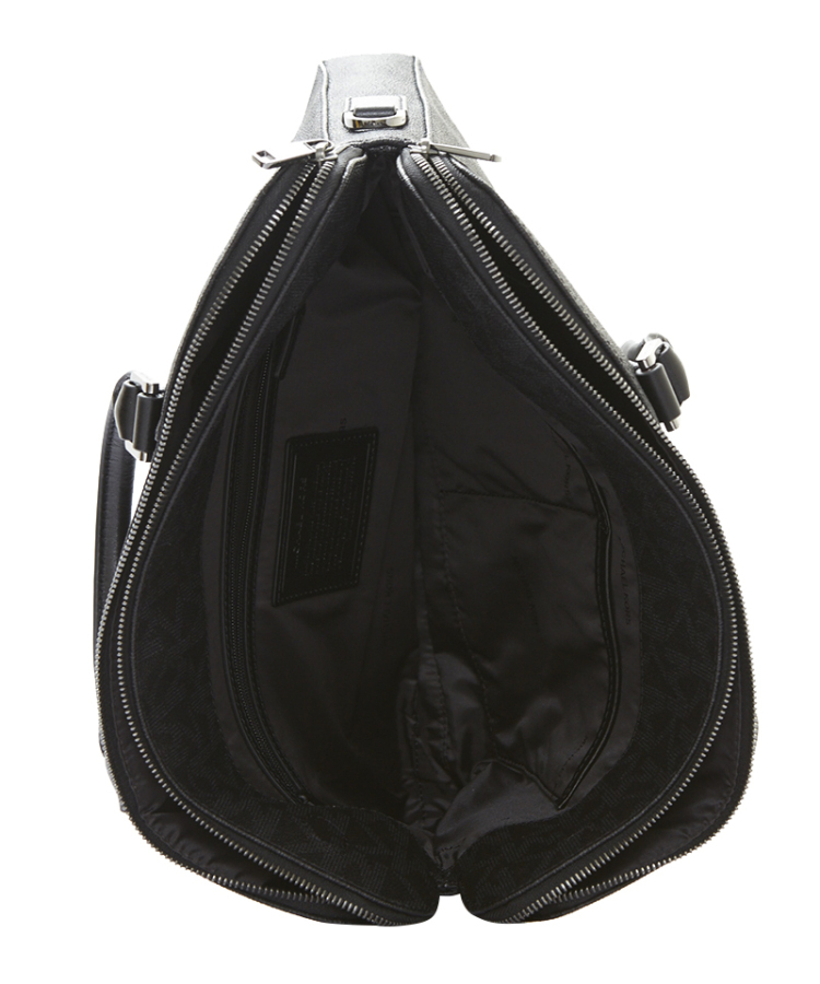 迈克高仕michael kors迈克.科尔斯mk男包单肩包黑色牛皮33s5smna6b