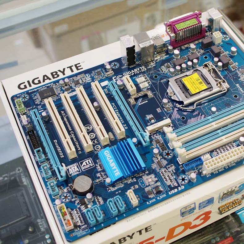 【二手9成新】gigabyte/技嘉 ga-p75-d3/d3p 全固态独立主板1155针p75
